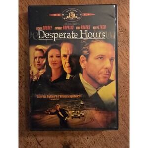 Desperate Hours DVD, 1990, Hopkins, Rourke, Rogers, Lynch, Excellent Condition